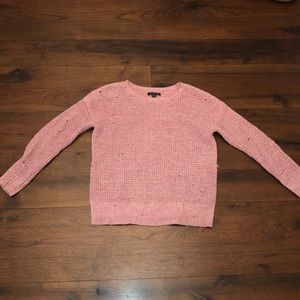 A  distressed pink sweater from AEO
